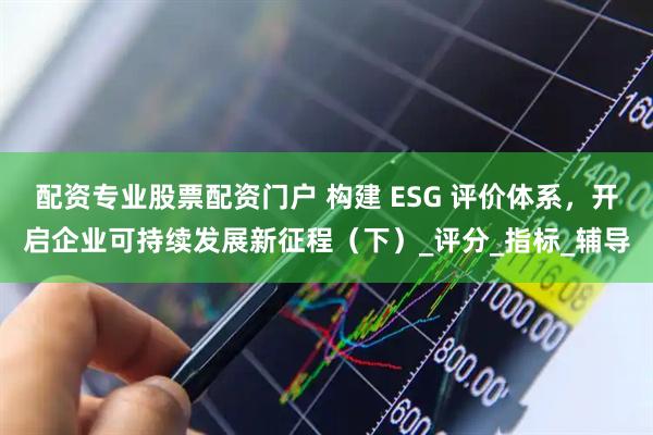 配资专业股票配资门户 构建 ESG 评价体系，开启企业可持续发展新征程（下）_评分_指标_辅导